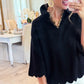 Top casual de color liso para mujer