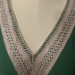 Top de cuello en V y pantalones anchos para mujer