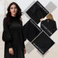Elegante vestido plisado con manga de linterna para mujer
