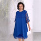 Vestido de encaje en capas Sheer Breeze