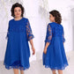 Vestido de encaje en capas Sheer Breeze