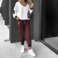 Conjunto de sudadera con capucha y pantalones jogger con bloques de color