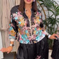 Conjunto de chaqueta y pantalón floral para mujer