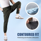 Pantalones cargo elásticos con cordón para hombre