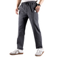 Pantalones cargo elásticos con cordón para hombre