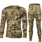 Conjunto de ropa interior y pantalones térmicos de camuflaje para hombre