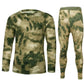 Conjunto de ropa interior y pantalones térmicos de camuflaje para hombre