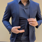 Camisa de dos piezas simulada para hombre