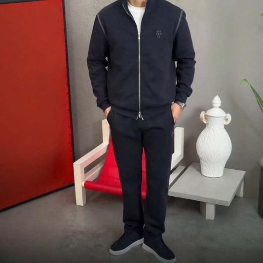Conjunto de chaqueta casual de 2 piezas para hombre