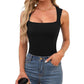 🎁Nuevas llegadas 2026: 50% de descuento💥en camiseta sin mangas de doble capa de cuello cuadrado para mujer