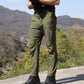 Pantalones cargo ajustados de color sólido para hombre para primavera y otoño