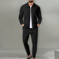Conjunto de 2 piezas para hombre: chaqueta elegante con solapas y pantalones jogger