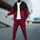 Conjunto deportivo de sudadera con capucha y joggers cónicos para hombre