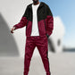 Conjunto deportivo de sudadera con capucha y joggers cónicos para hombre