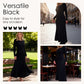 Elegante vestido de punto de manga larga para mujer