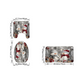 Christmas Snowman Shower Curtain Sets with 12 Hooks