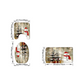 Christmas Snowman Shower Curtain Sets with 12 Hooks