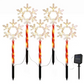 5 PCS Luces de camino solares impermeables para exteriores de Navidad