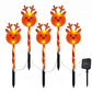 5 PCS Luces de camino solares impermeables para exteriores de Navidad