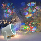 Luz de proyección LED USB con patrón navideño