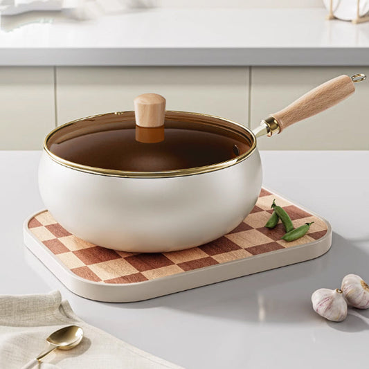 Sartén antiadherente de cerámica de titanio para todas las estufas