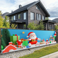 🎄 ¡50% DE DESCUENTO POR TIEMPO LIMITADO! 🎅 Lona Cartel Navideño Colgante para Exterior – Resistente a la Intemperie y Ojillos Reforzados ⭐