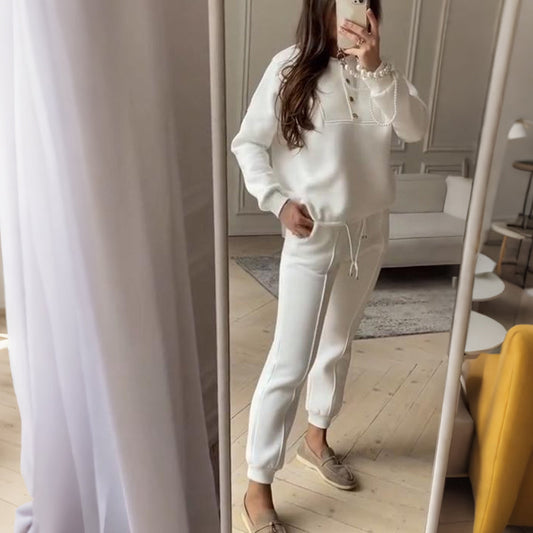 Conjunto de 2 piezas para top casual y pantalones