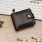 📢📢¡50 % de descuento! 🎅 Cartera vintage de hombre con cremallera - Cuero genuino y protección RFID, estilo y seguro para el uso diario ✨