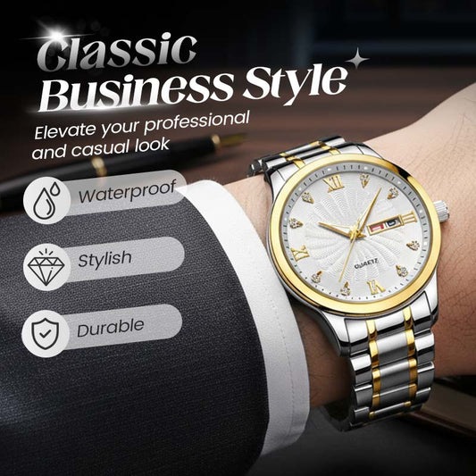 Reloj luminoso impermeable bicolor para hombre