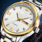 Reloj luminoso impermeable bicolor para hombre
