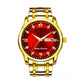 Reloj luminoso impermeable bicolor para hombre