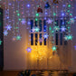 Luces de cortina LED tipo copo de nieve