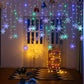 Luces de cortina LED tipo copo de nieve