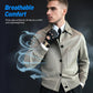 Chaqueta clásica de cuero sintético para hombre