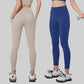 Leggings de entrenamiento para el control del abdomen de cintura alta y modelado en bolsillos laterales
