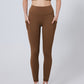Leggings de entrenamiento para el control del abdomen de cintura alta y modelado en bolsillos laterales