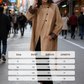 Gabardina de botón asimétrica y acampanada retro para mujer