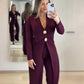 Mono de manga larga elegante para solapa para mujer