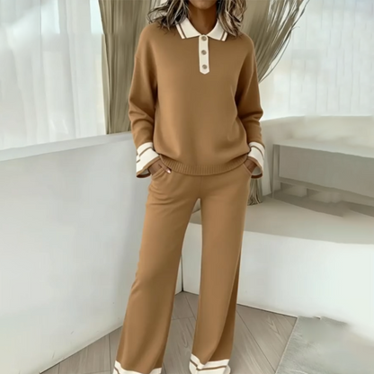 Juego de Lounge de dos piezas para mujer y camiseta de dos piezas