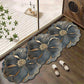 Esterilla de baño de secado rápido con patrón floral