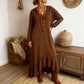 Vestido informal de punto con capucha para mujer