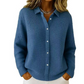 Jersey de mujer elegante con cuello abotonado