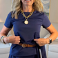 Conjunto de traje de mujer de tres piezas con pantalones y top de pierna ancha