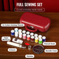 Kit de costura portátil de doble capa con asa