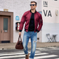 Chaqueta bomber clásica con cremallera para hombre