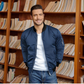 Chaqueta bomber clásica con cremallera para hombre
