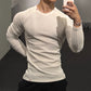 Camiseta de entrenamiento de manga larga de malla para hombre