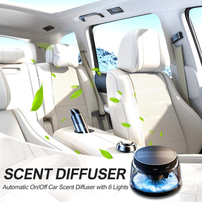 Difusor de aromas automático de encendido/apagado para coche con 6 luces