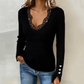 🔥 ¡56% DE DESCUENTO! ✨ Blusas de Punto Acanalado para Mujer con Cuello en V y Encaje 💖👚Elegantes, femeninas y súper cómodas para cualquier ocasión 🌸✨