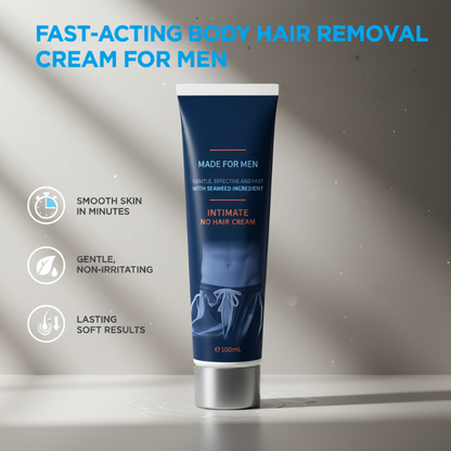🪒Crema Depilatoria para Hombres | Suave para Zonas Sensibles + Uso Total Corporal | Sin Puntos